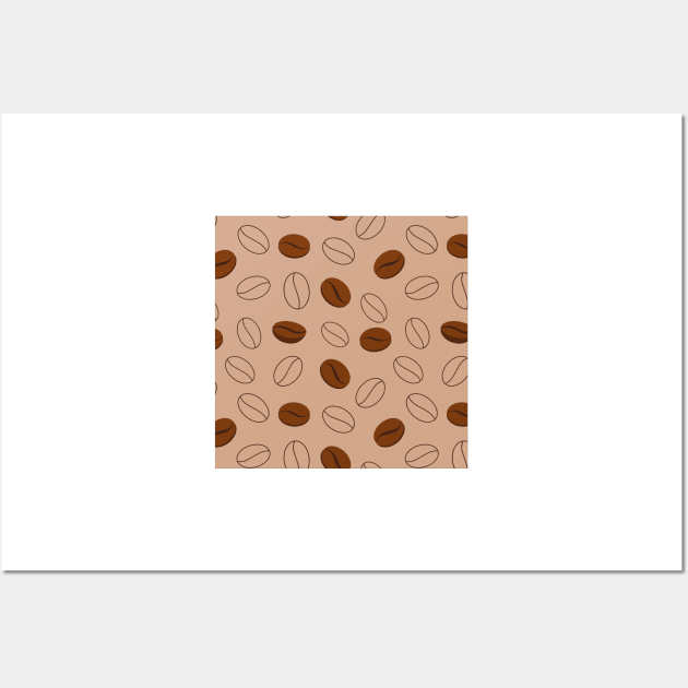 coffee seamless pattern Wall Art by Oonamin